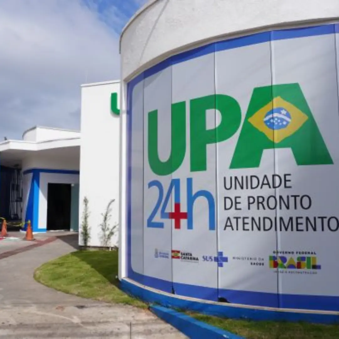 Fachada da UPA das Nações, em Balneário Camboriú